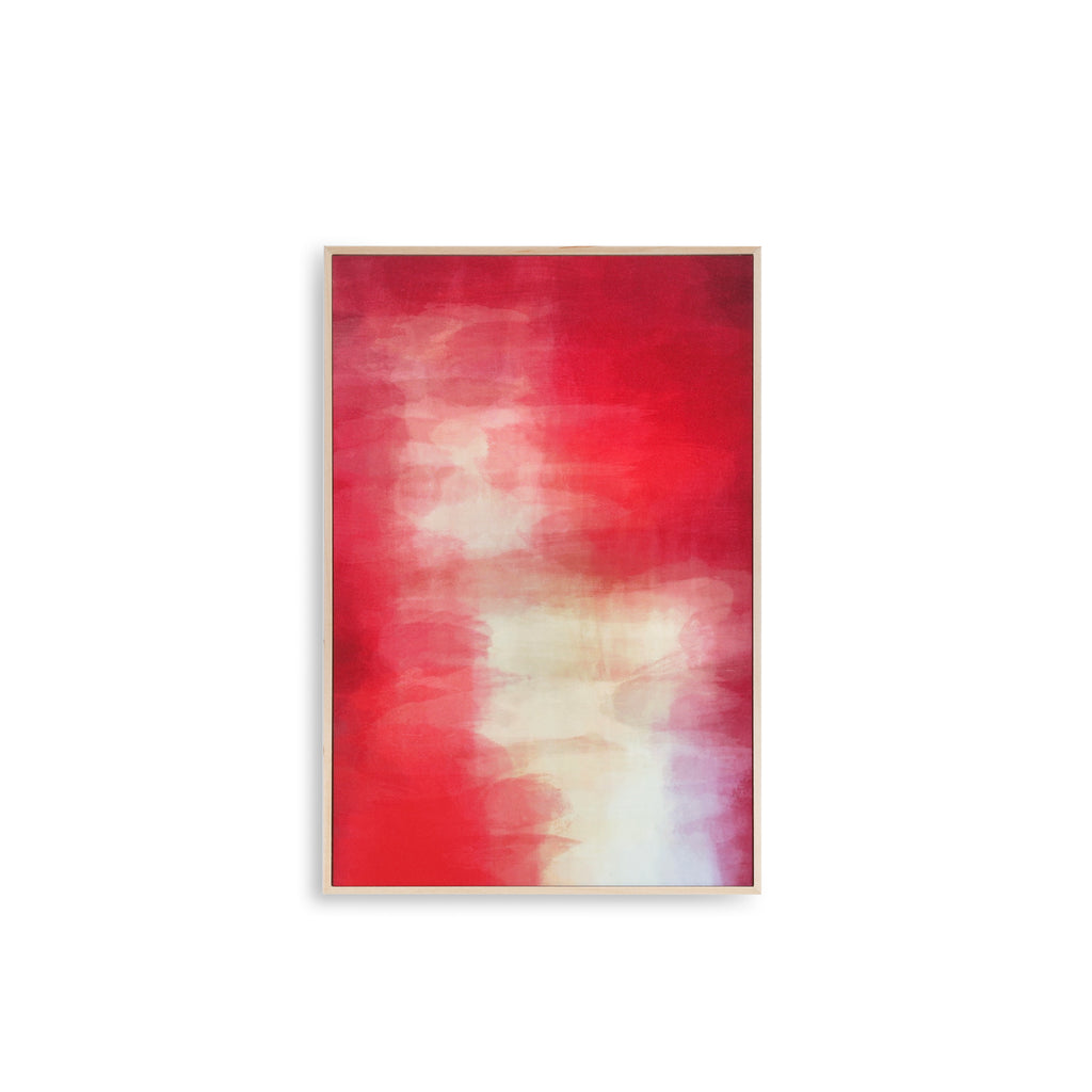 1317 (A+D) Red + Cream Subtle Abstract