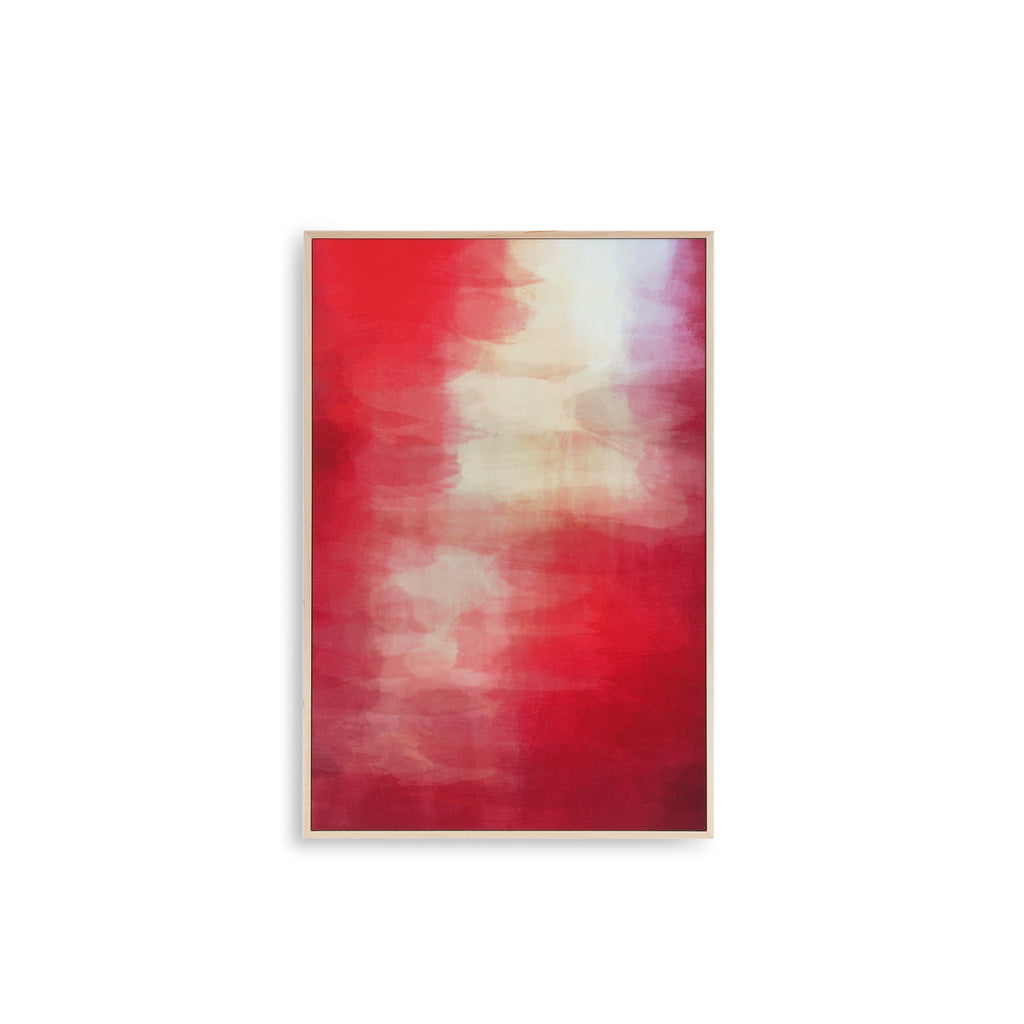 1317 (A+D) Red + Cream Subtle Abstract