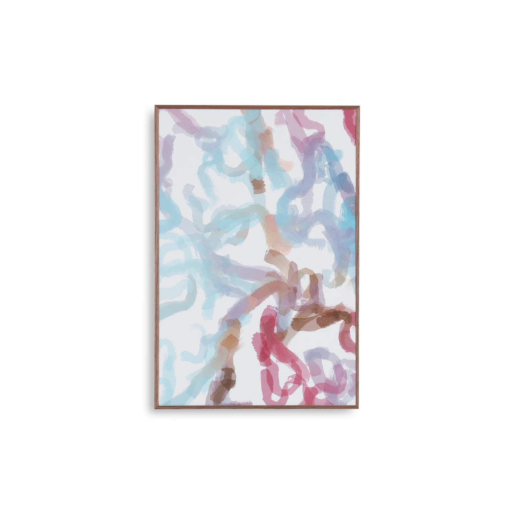 1316 (A+D) Earth Green Maroon Squiggles