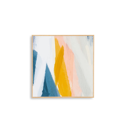 1320 (A+D) Peach Blue Army Abstract Stripes