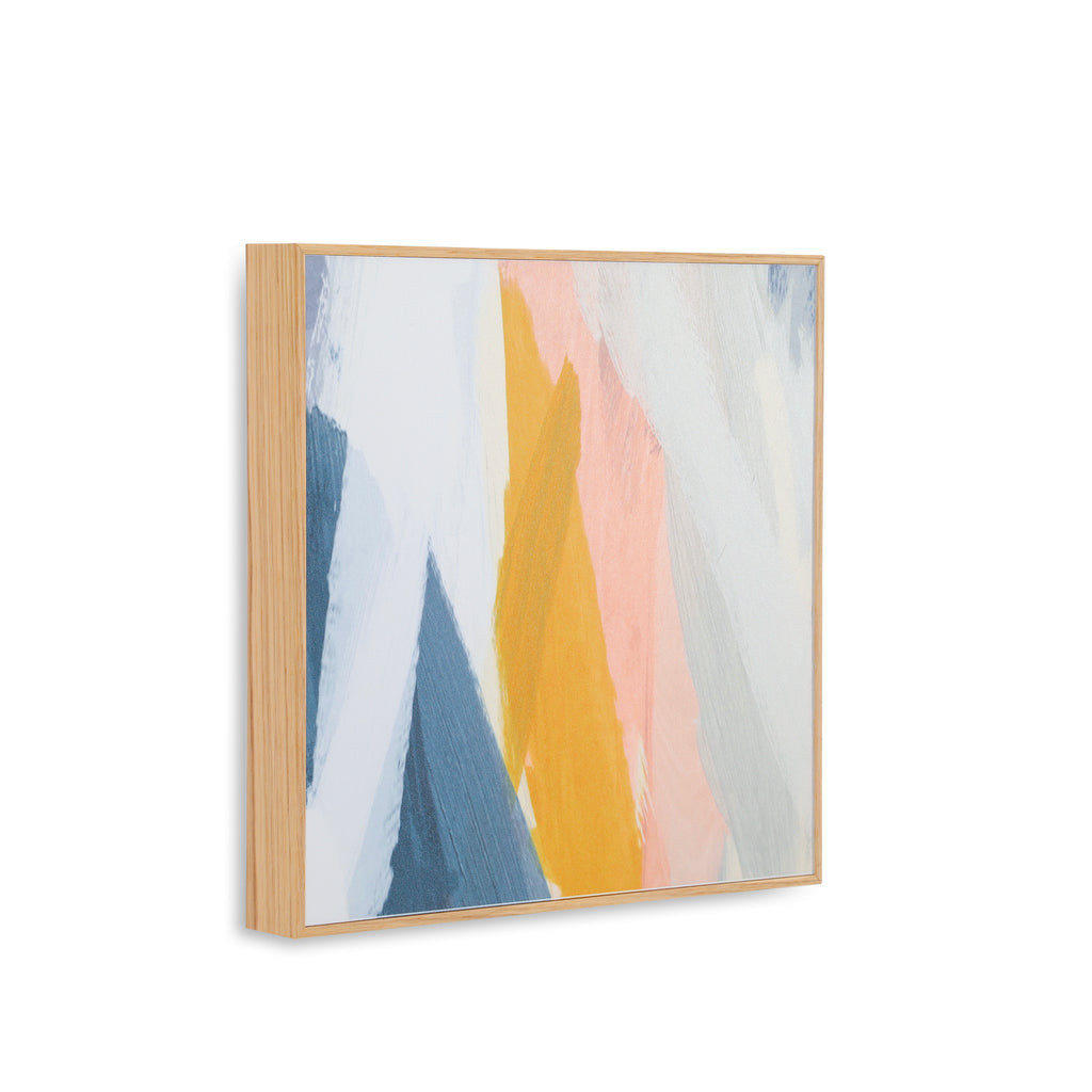 1320 (A+D) Peach Blue Army Abstract Stripes