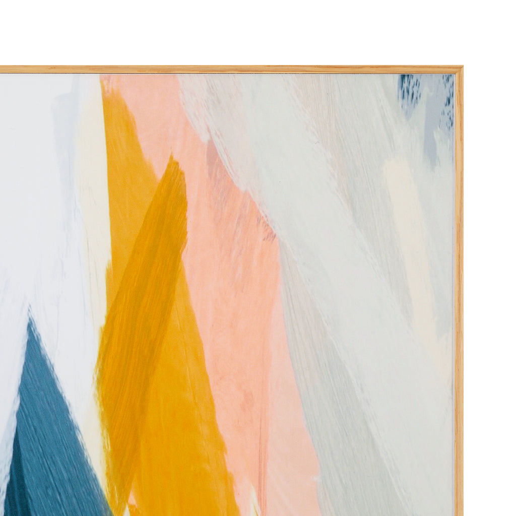 1320 (A+D) Peach Blue Army Abstract Stripes