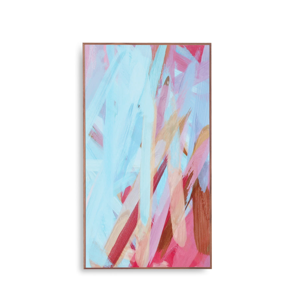 1310 (A+D) Turquoise Pink Abstract