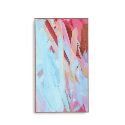 1310 (A+D) Turquoise Pink Abstract