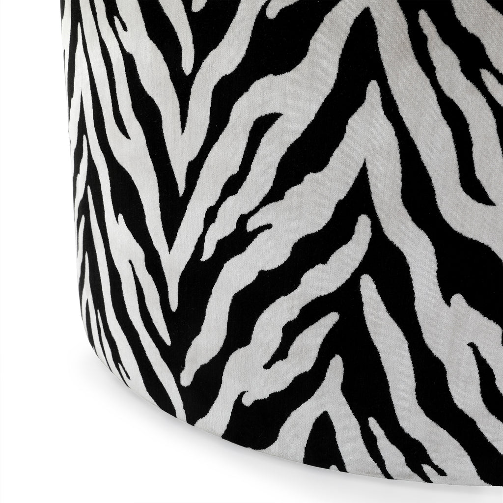 Black & White Zebra Ottoman