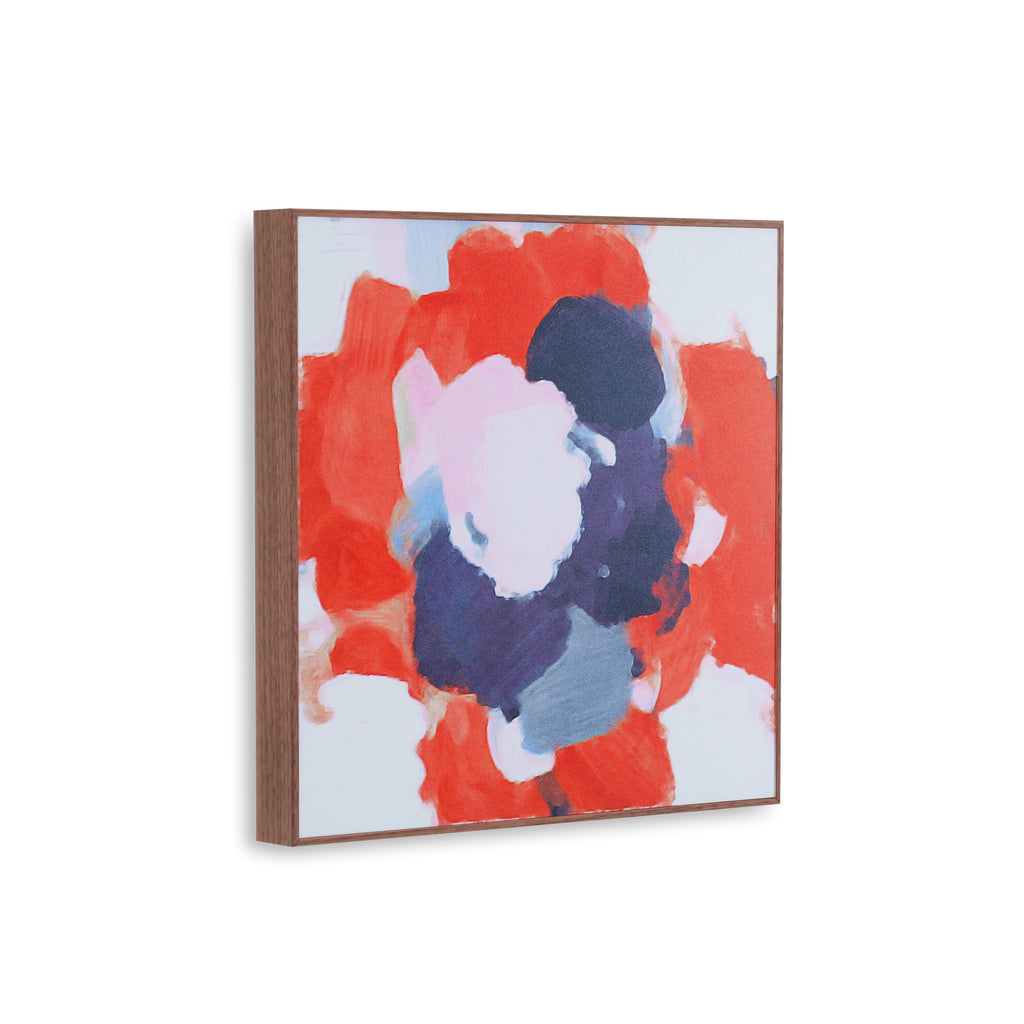 1309 (A+D) Floral Orange Pink Abstract