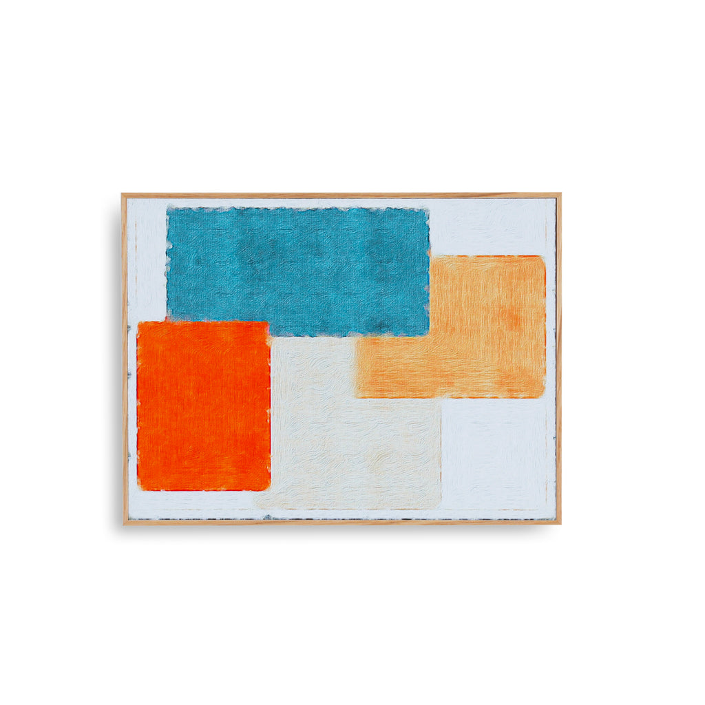 1315 (A+D) Orange Blues Creams Rectangles