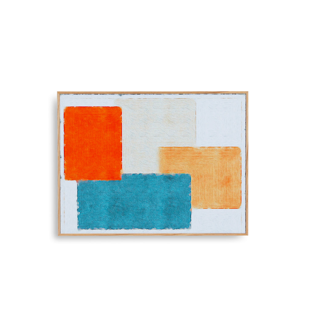 1315 (A+D) Orange Blues Creams Rectangles