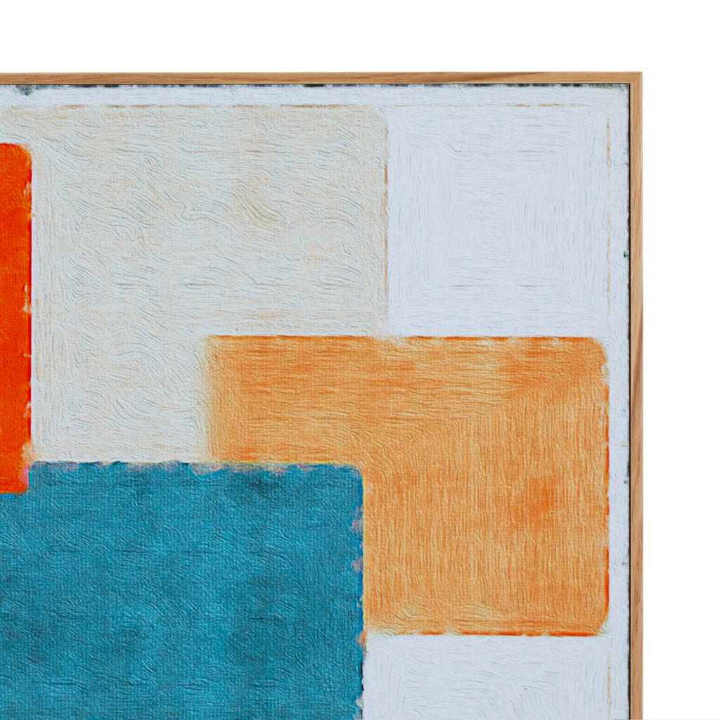 1315 (A+D) Orange Blues Creams Rectangles