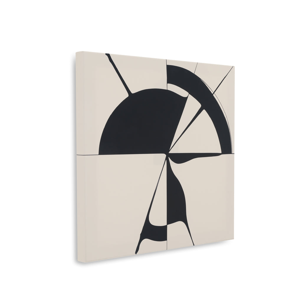1321 (A+D) Sundial BW Canvas