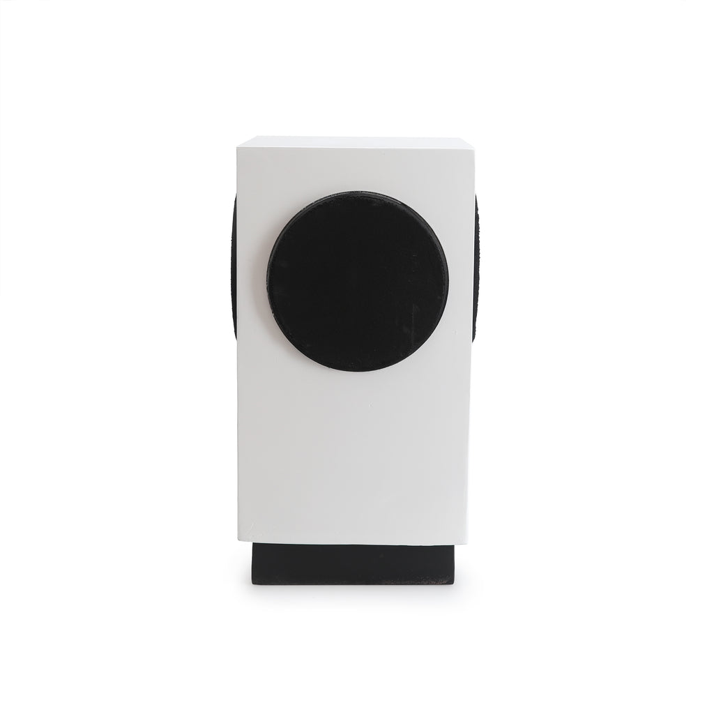 White & Black Rectangular Weltron Speaker