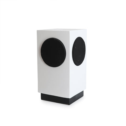 White & Black Rectangular Weltron Speaker