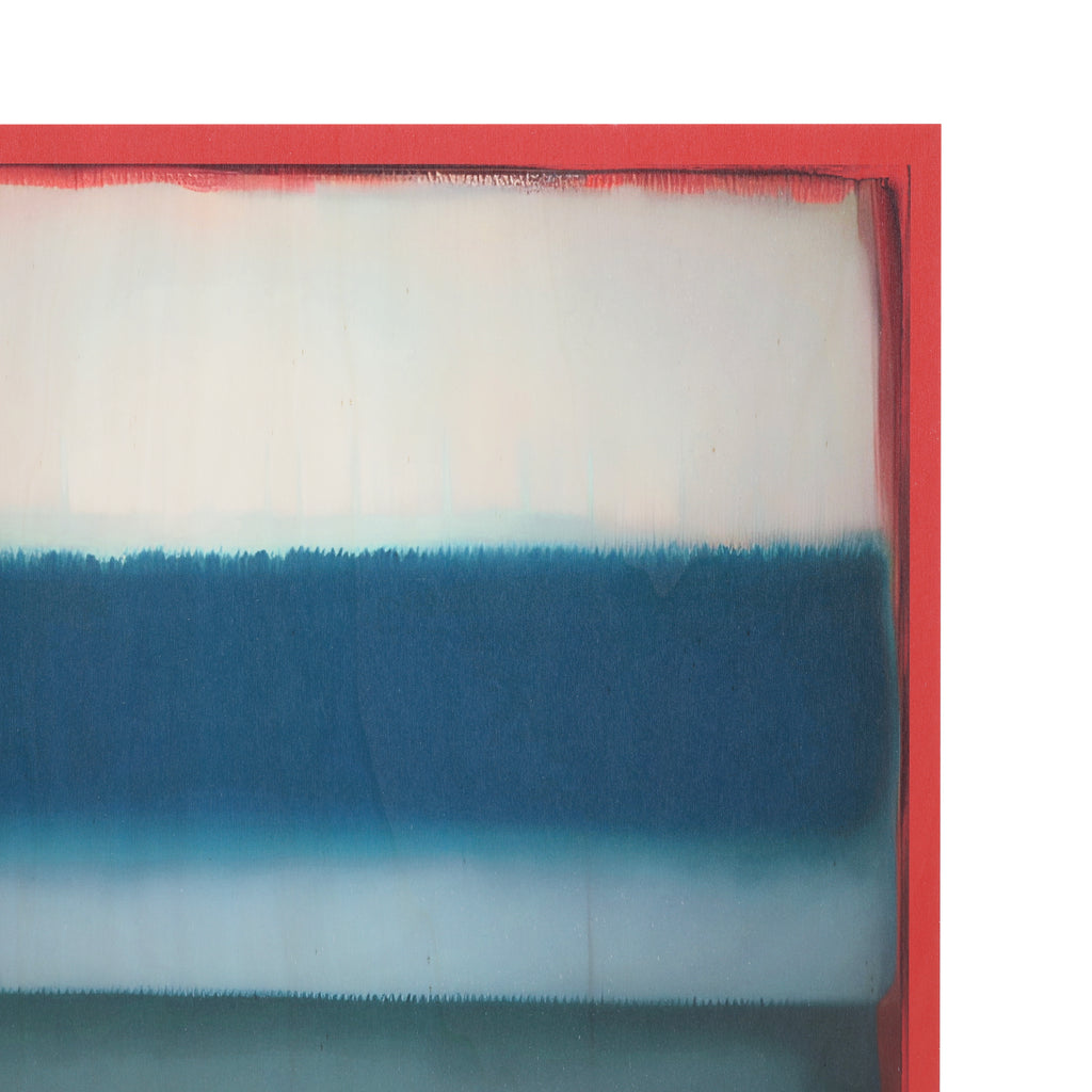 1329 (A+D) Abstract Blues Red Frame