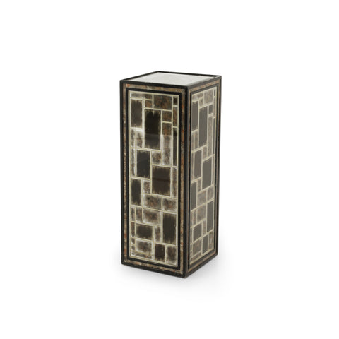 36" Grey Mosaic Tile Pedestal