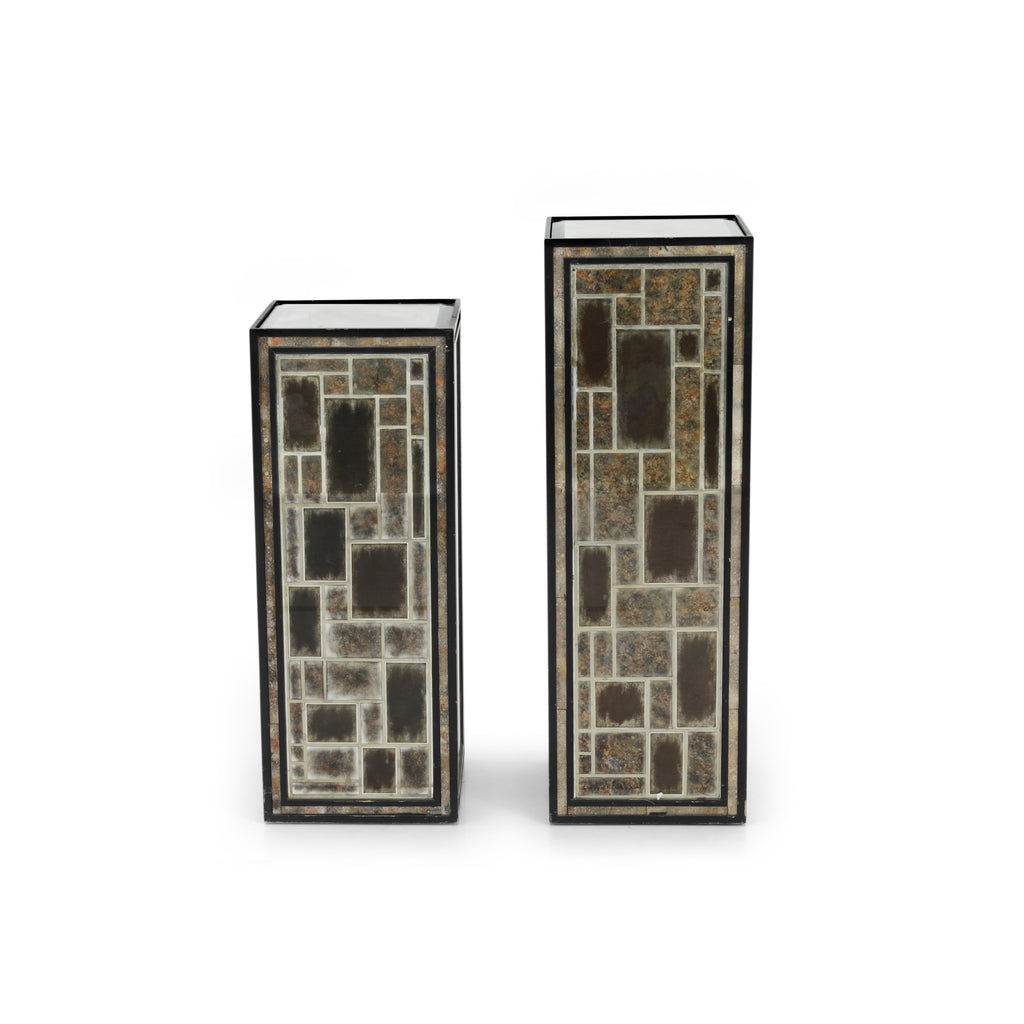 42" Grey Mosaic Tile Pedestal