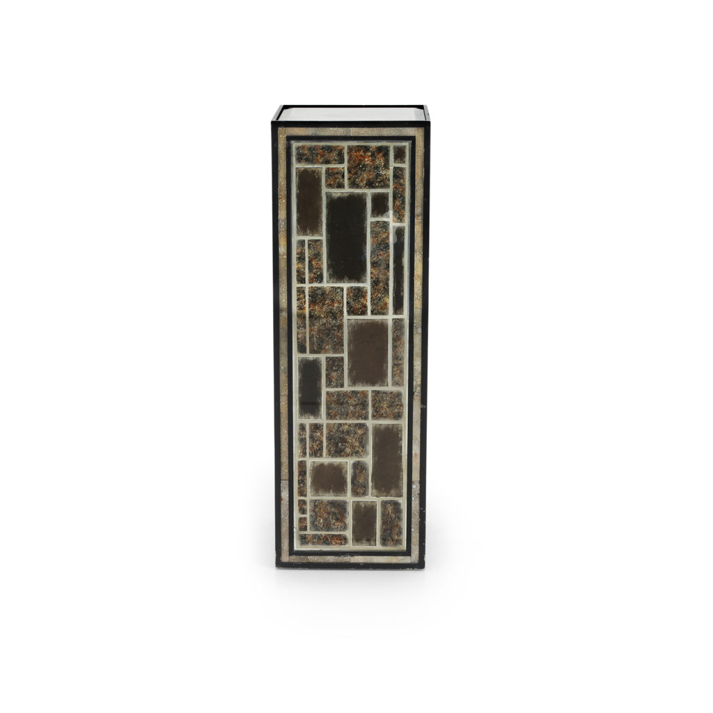 42" Grey Mosaic Tile Pedestal