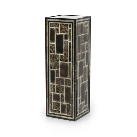 42" Grey Mosaic Tile Pedestal