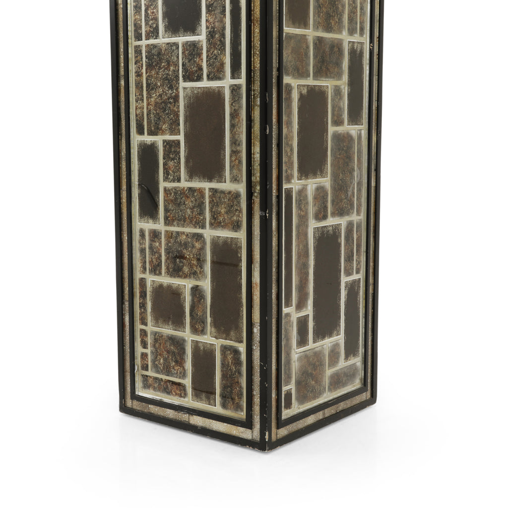 42" Grey Mosaic Tile Pedestal