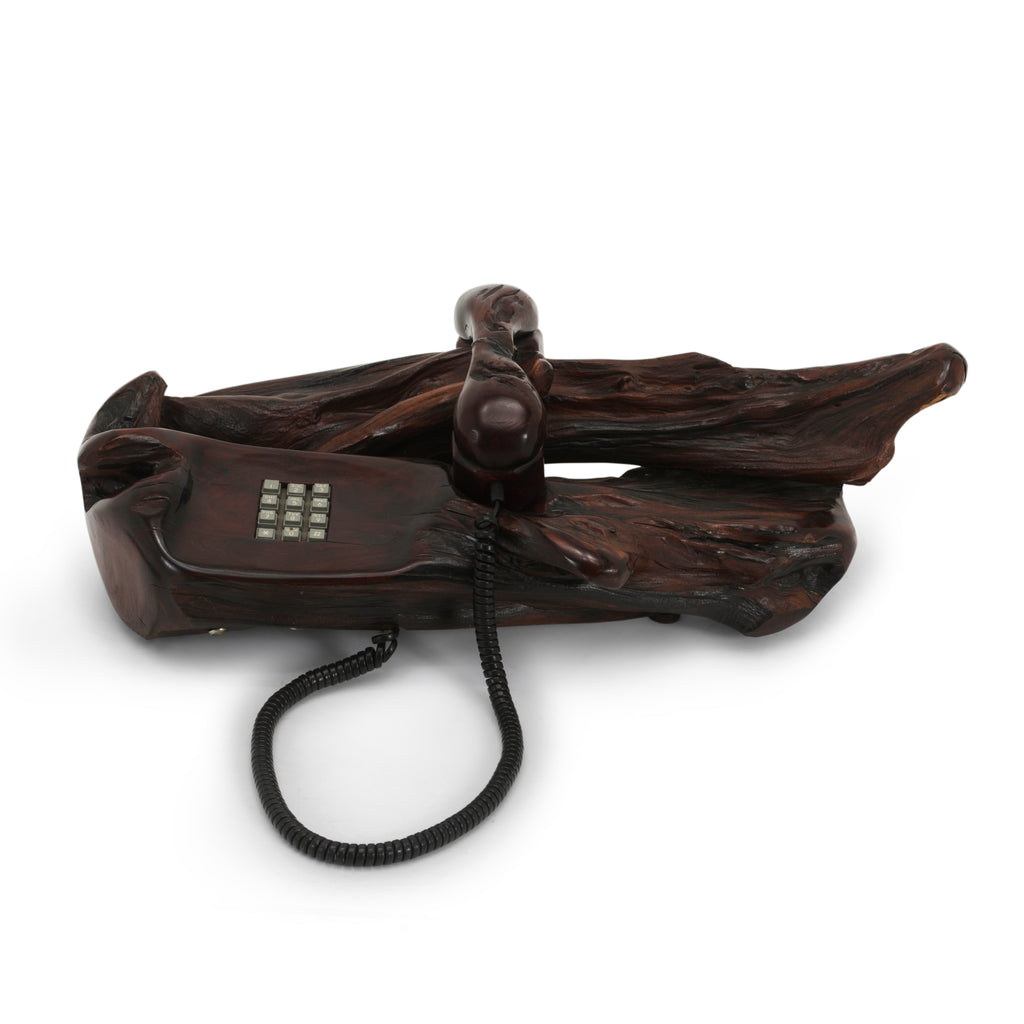 Dark Wood Slab Phone