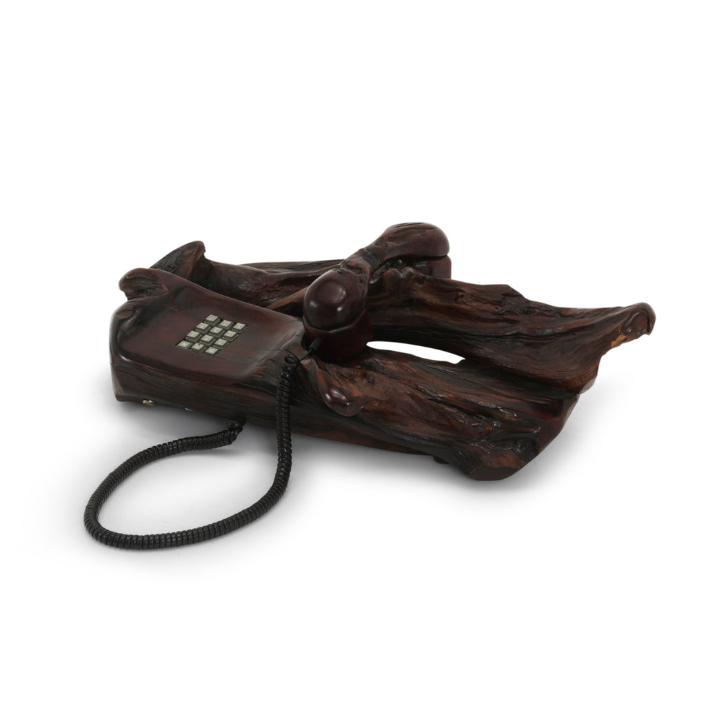 Dark Wood Slab Phone