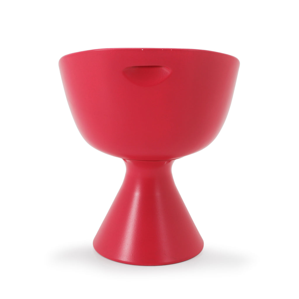 Hot Pink Fiberglass Bucket Dining Chair