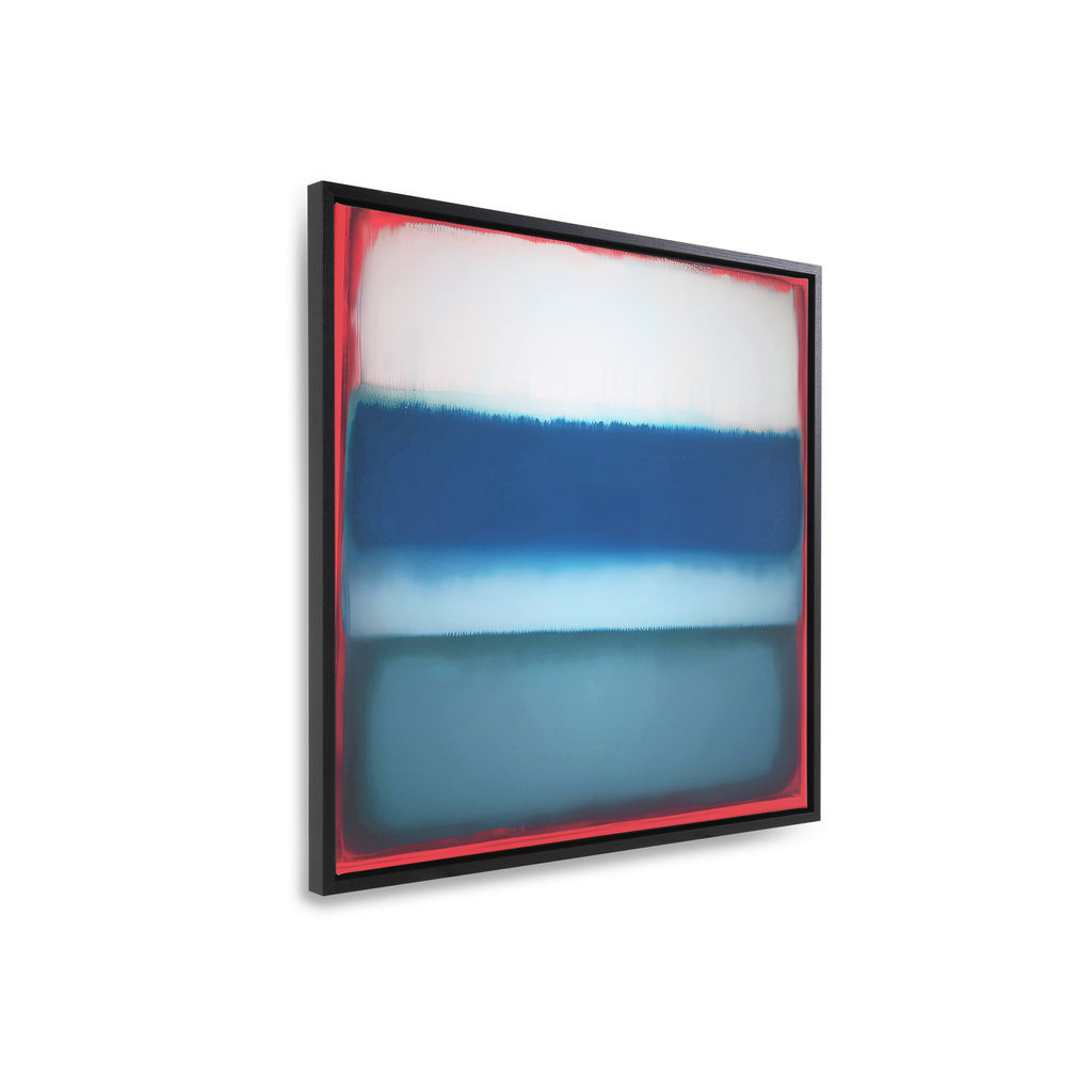 1352 (A+D) Abstract Blues Greens Black Frame