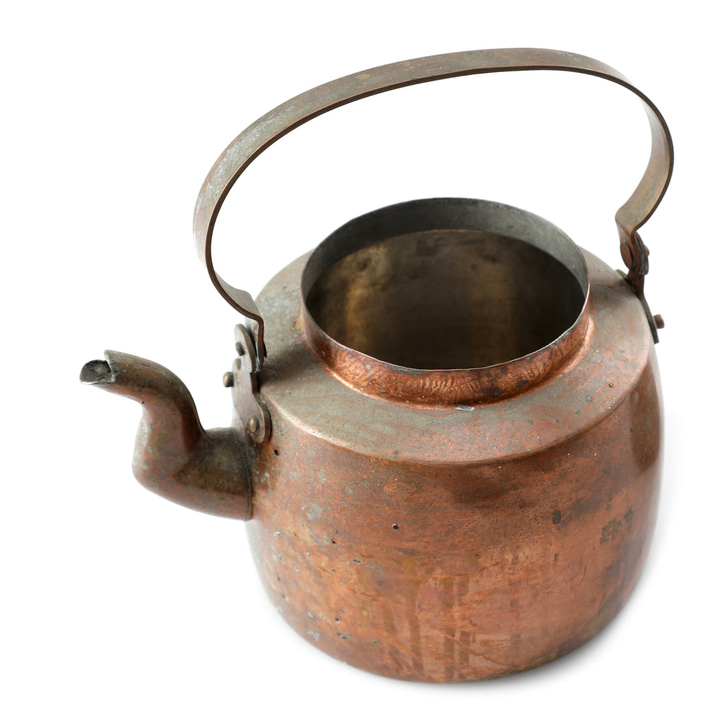 Weathered Copper Tea Pot
