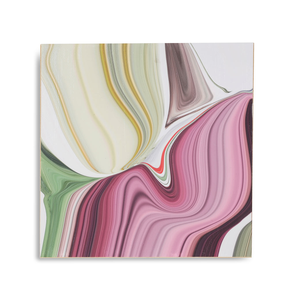 1348 (A+D) Pink & Green Color Swirls B