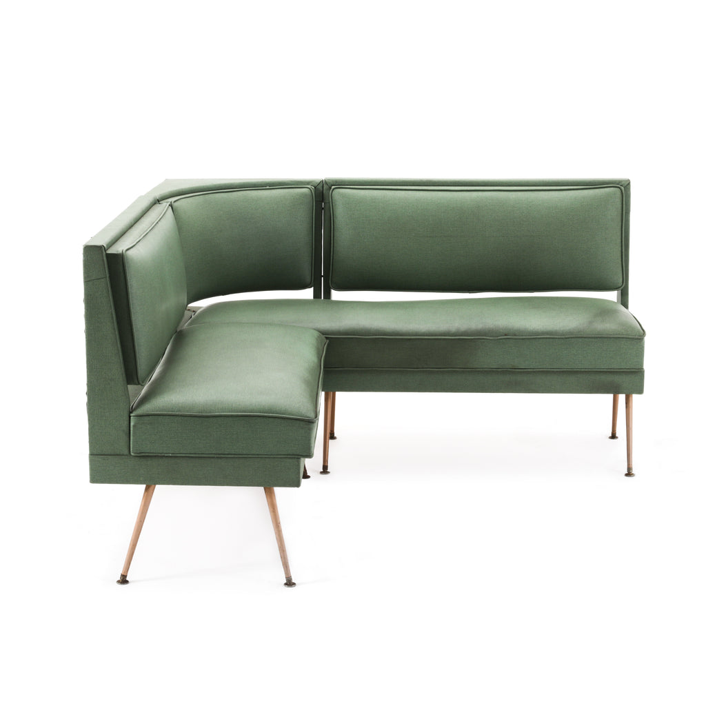Green Vinyl Diner Booth Seating