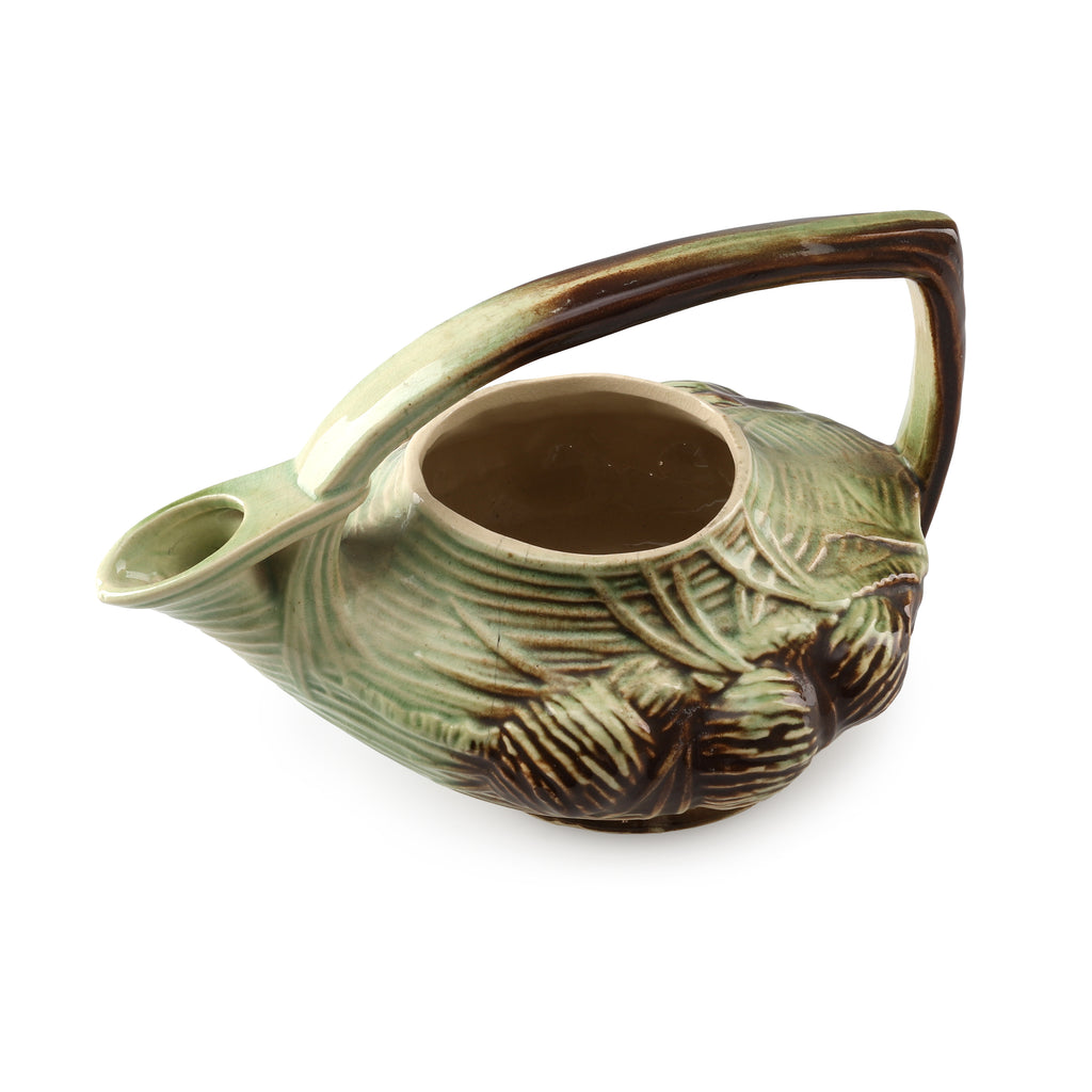 Green & Brown Ceramic Tea Pot