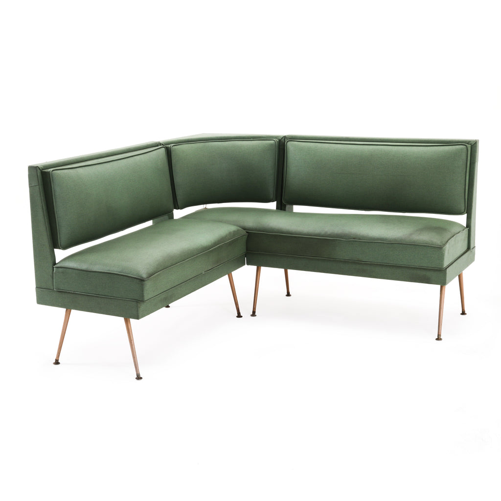 Green Vinyl Diner Booth Seating