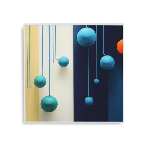 1342 (A+D) 80's Pop 3-D Geometric Spheres A