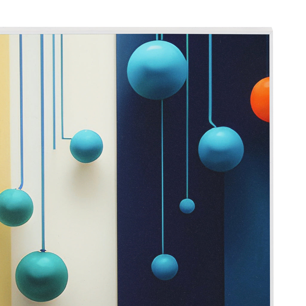 1342 (A+D) 80's Pop 3-D Geometric Spheres A