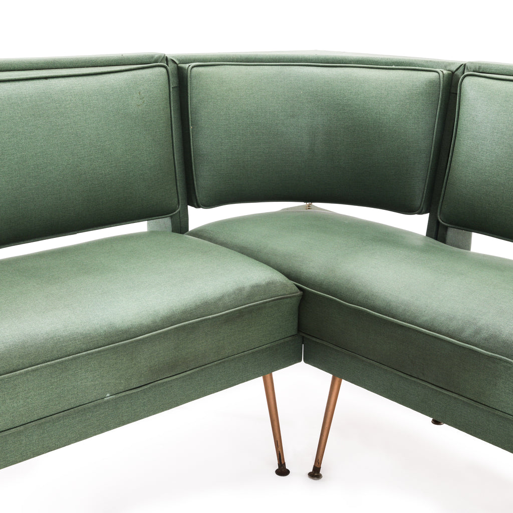 Green Vinyl Diner Booth Seating