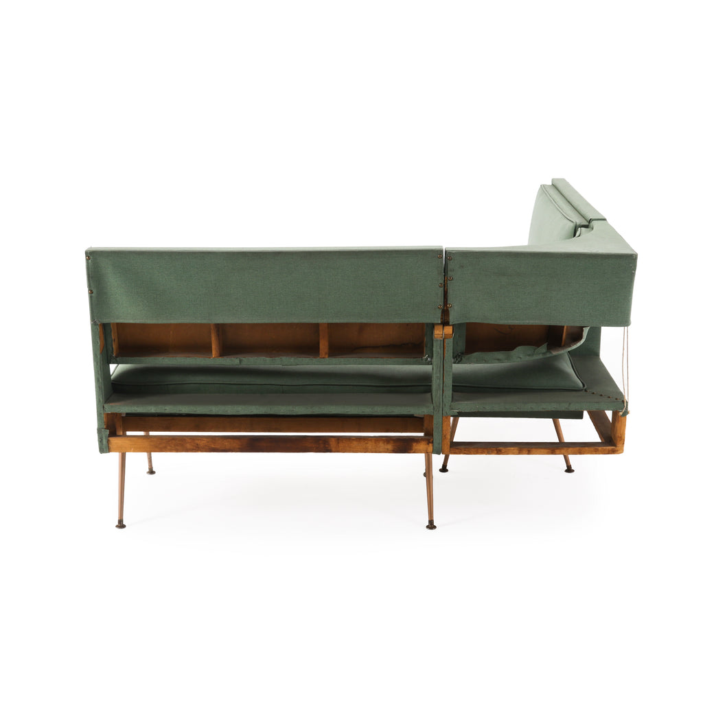 Green Vinyl Diner Booth Seating