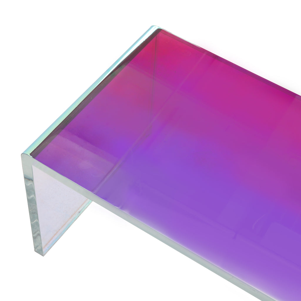 Lucite Waterfall Chaise Lounge w/ Iridescent Wrap