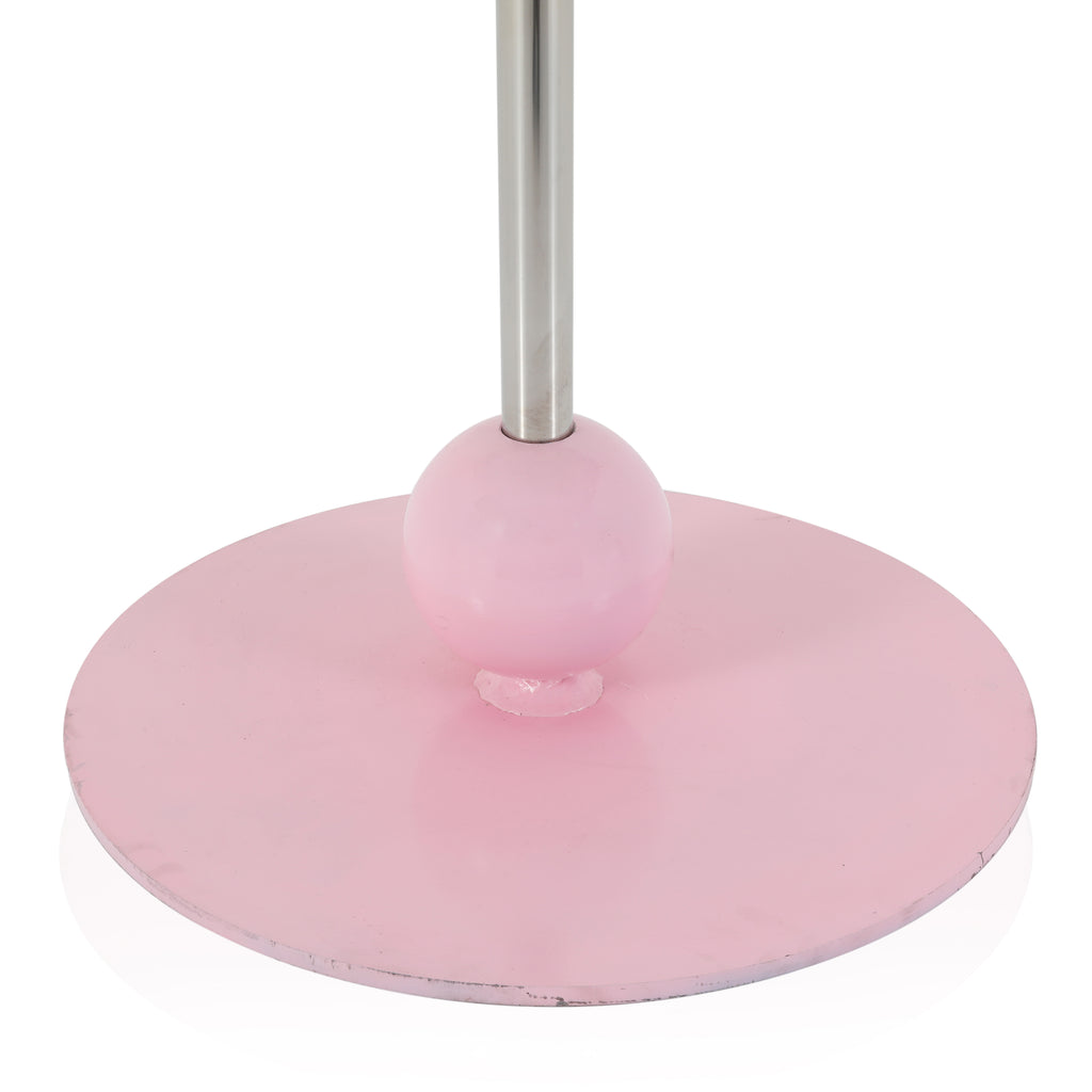 Pink & Chrome Cocktail Table