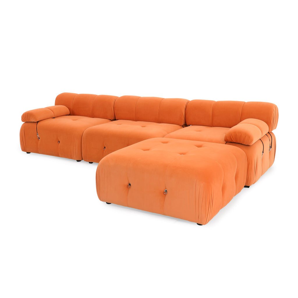 Orange Modular Sectional