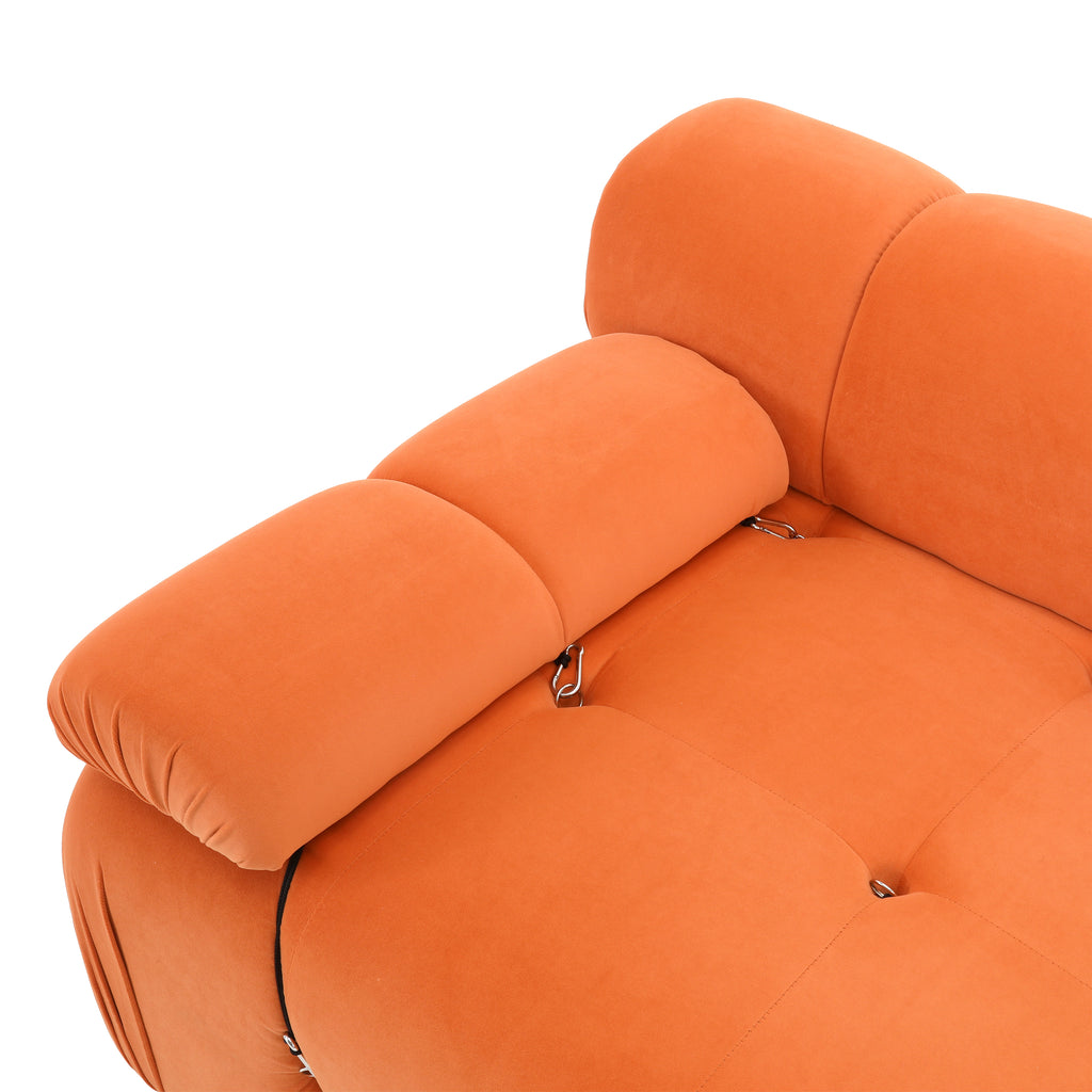 Orange Modular Sectional