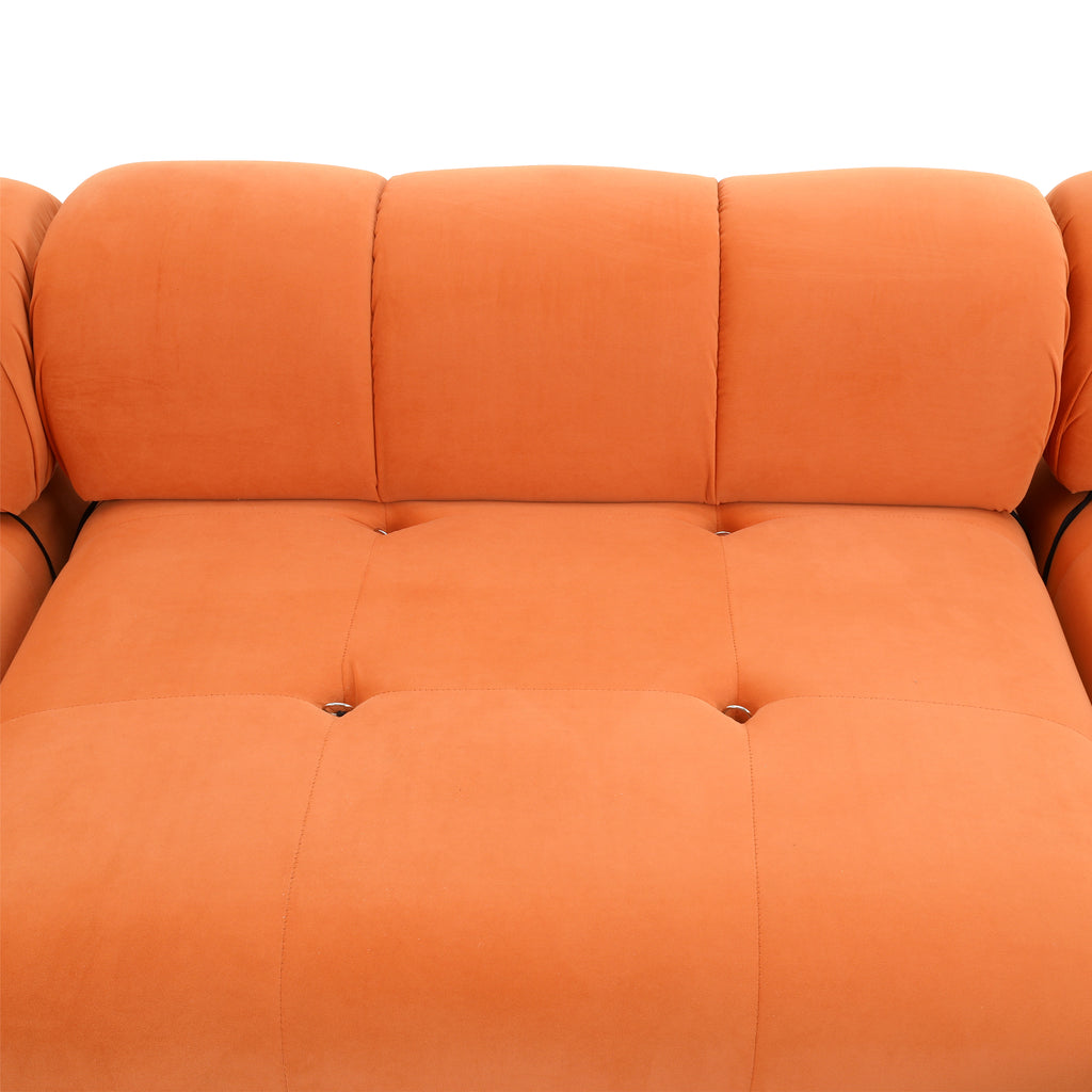 Orange Modular Sectional