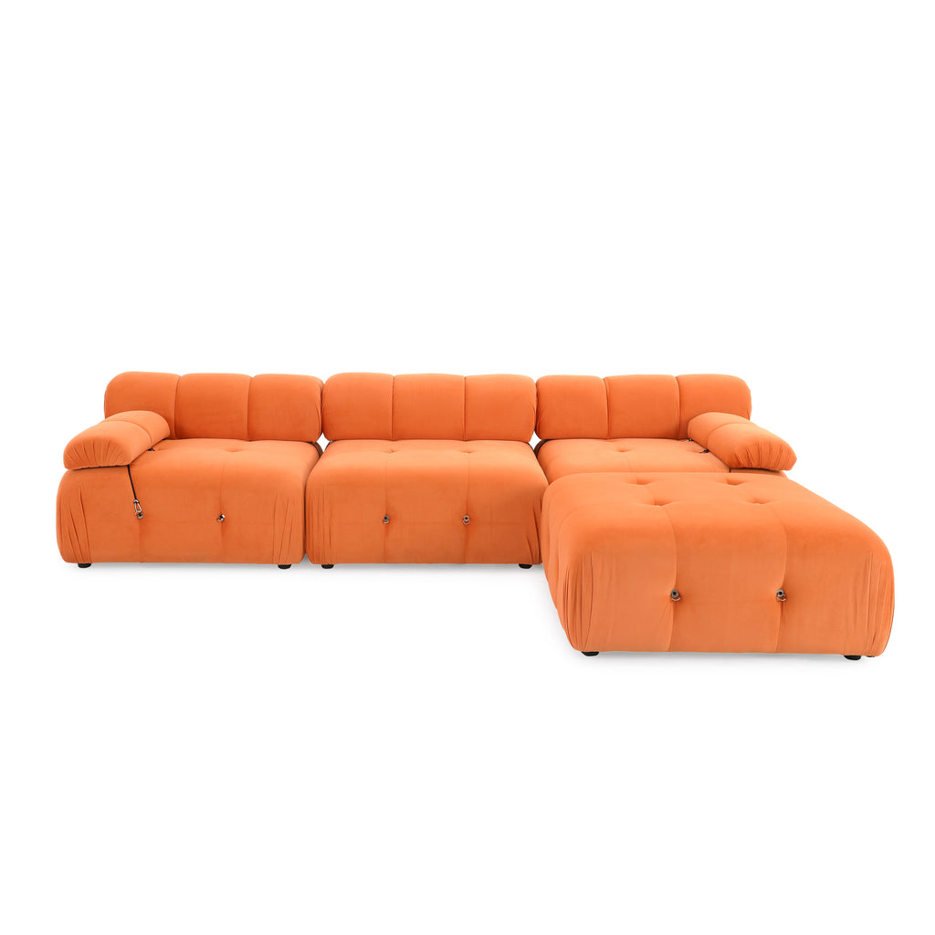 Orange Modular Sectional