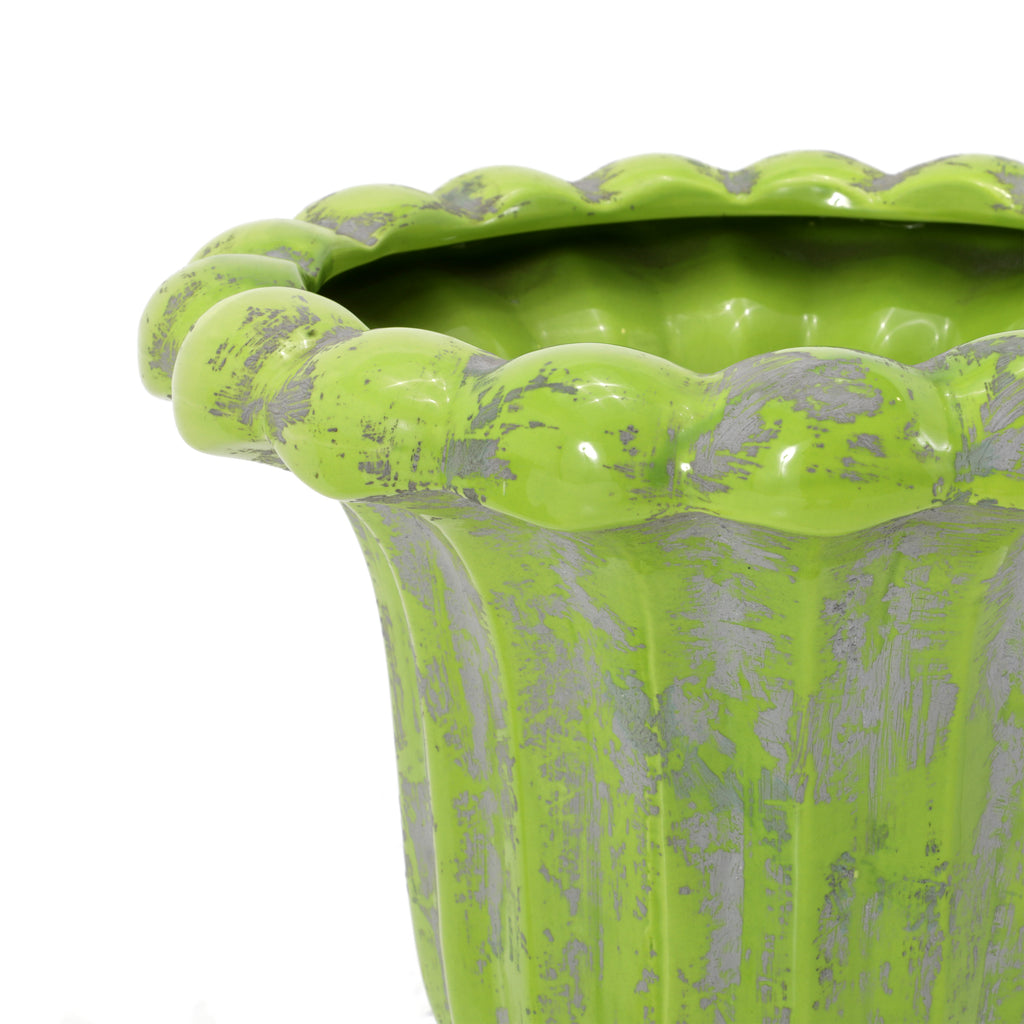 Light Green Ceramic Urn