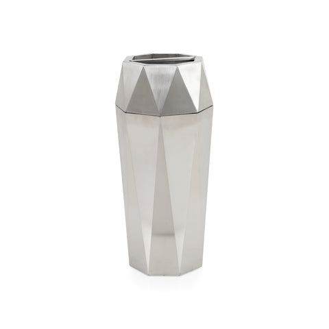 Geometric Metal Trash Can / Ashtray