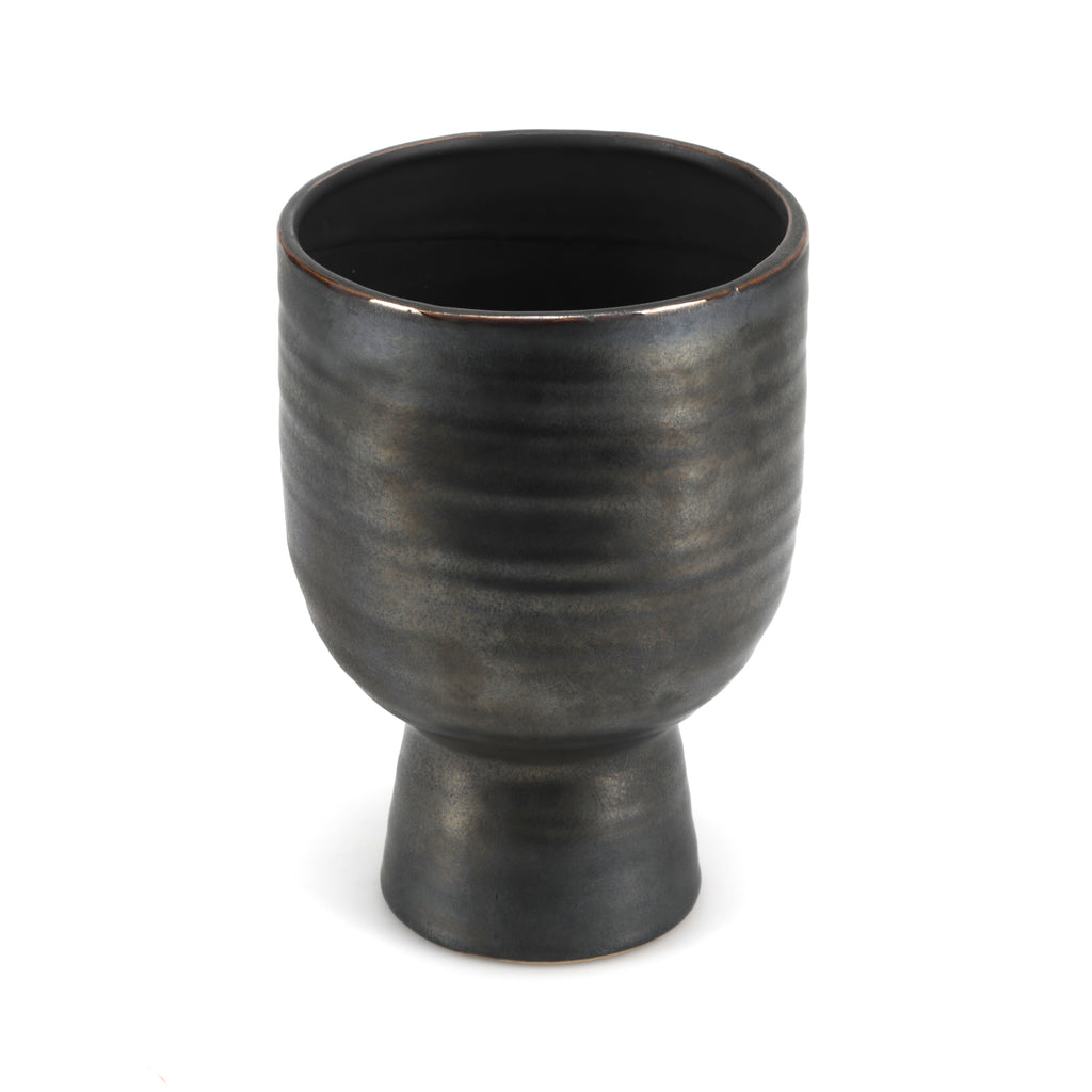 Small Charcoal Mushroom Planter