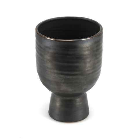 Small Charcoal Mushroom Planter