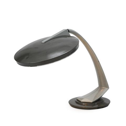 Grey & Silver Curved Desk Lamp
