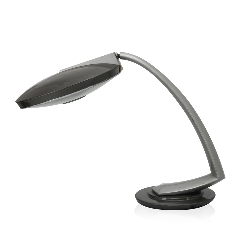 Grey & Silver Curved Desk Lamp