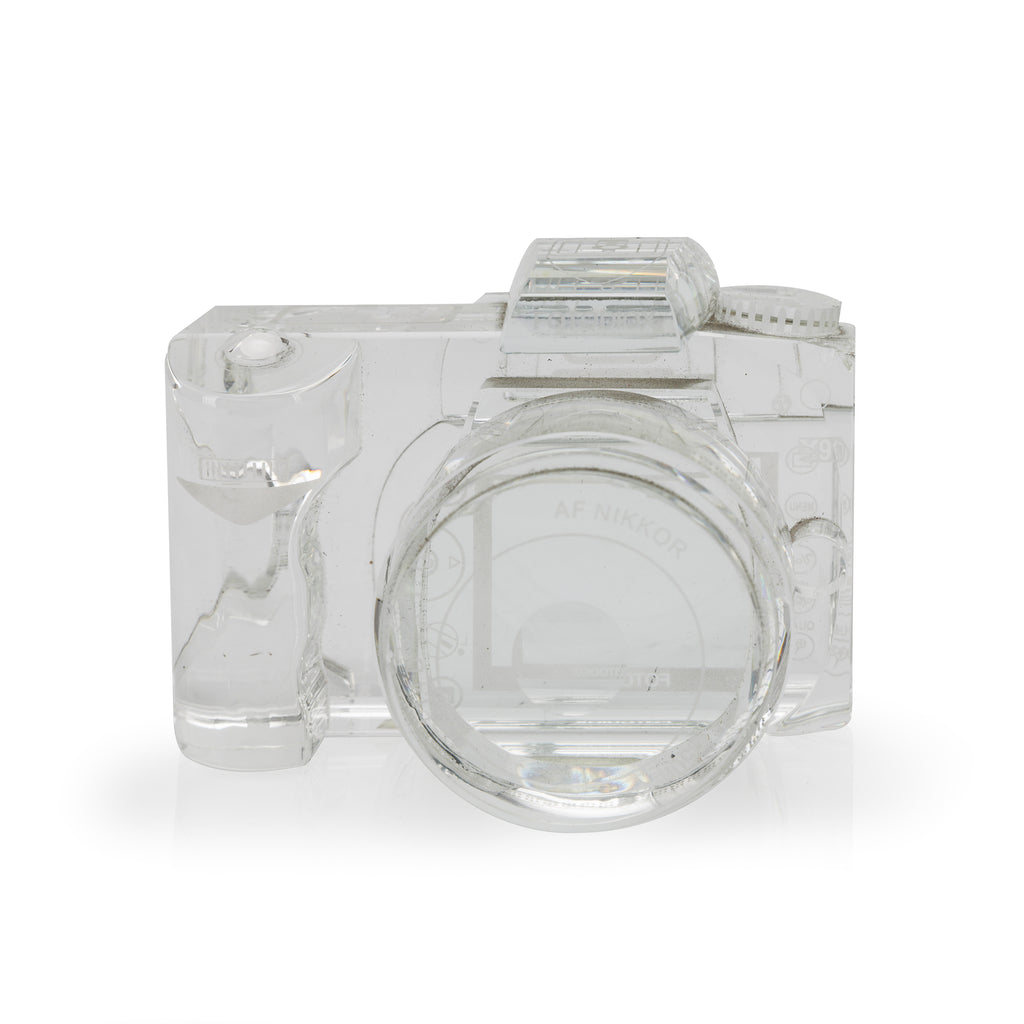 Glass Camera Paperweight (A+D)