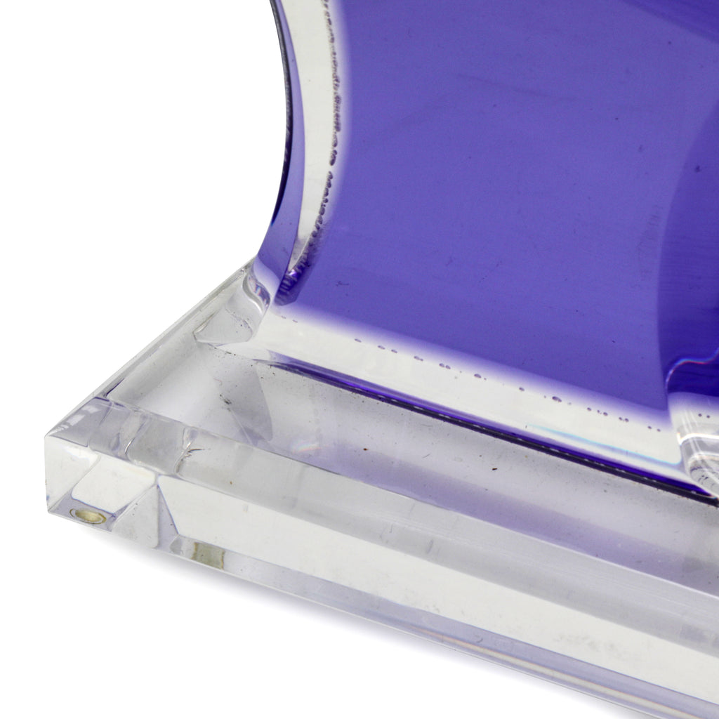 Purple Abstract Acrylic Sculpture (A+D)