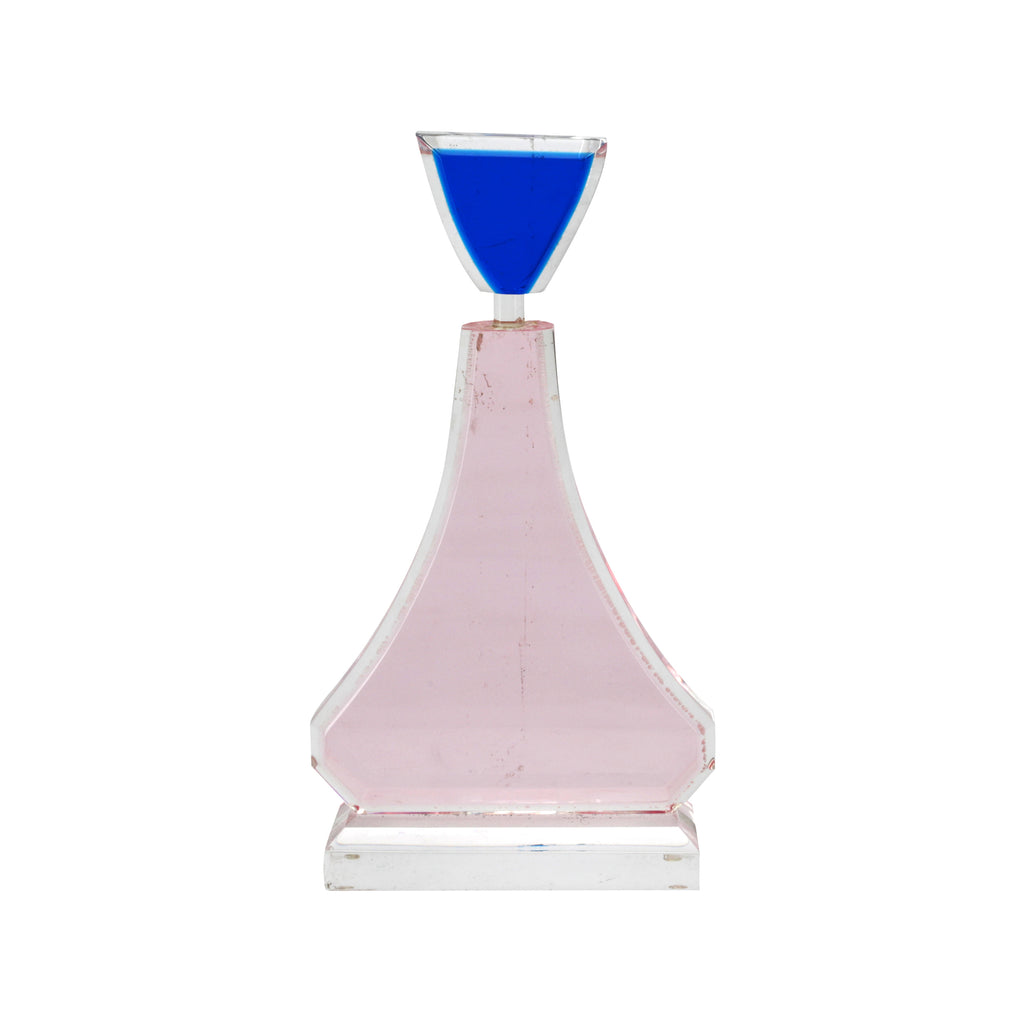 Pink / Blue Abstract Acrylic Sculpture (A+D)